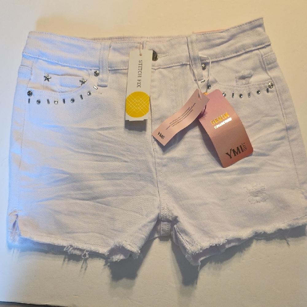 YMI Women's Light Denim Jean Shorts